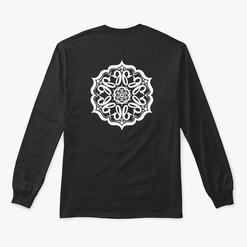 Dark Blue Nutrition White Mandala Design